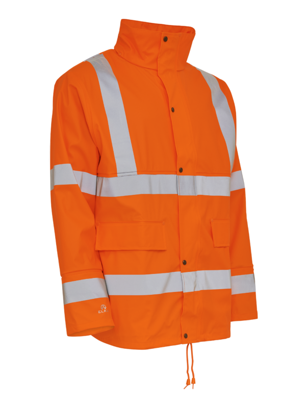 Dry Zone Visible PU Regenjacke Hi-Vis mit Reflexstreifen